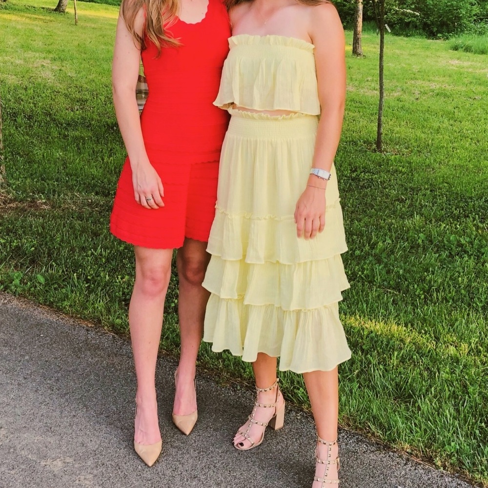 Skylar and Madison yellows midi set